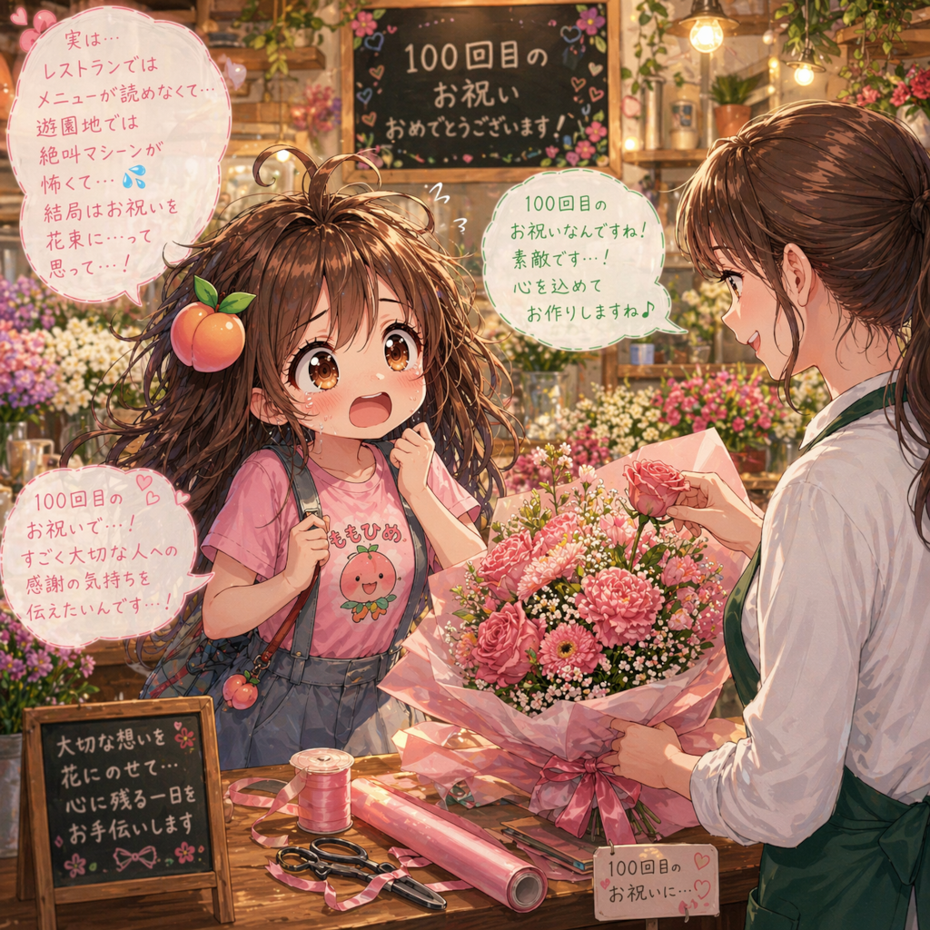 #099 フラワーショップにて